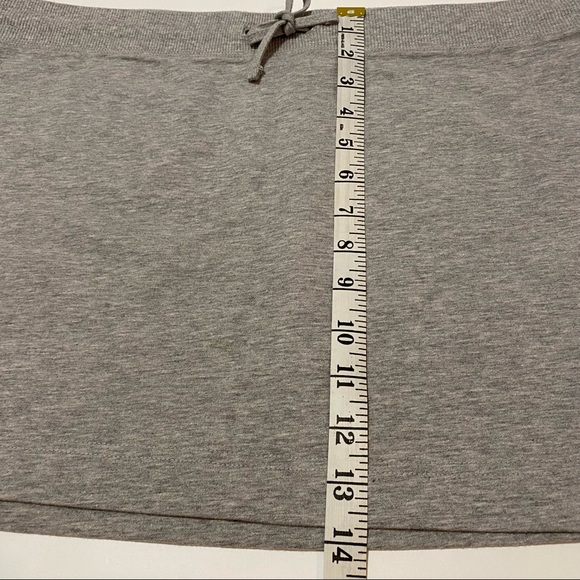Express Gray Cotton Athletic Cover Up Skirt NWT SZ L - Picture 5 of 6